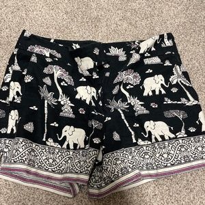 Loft elephant print shorts